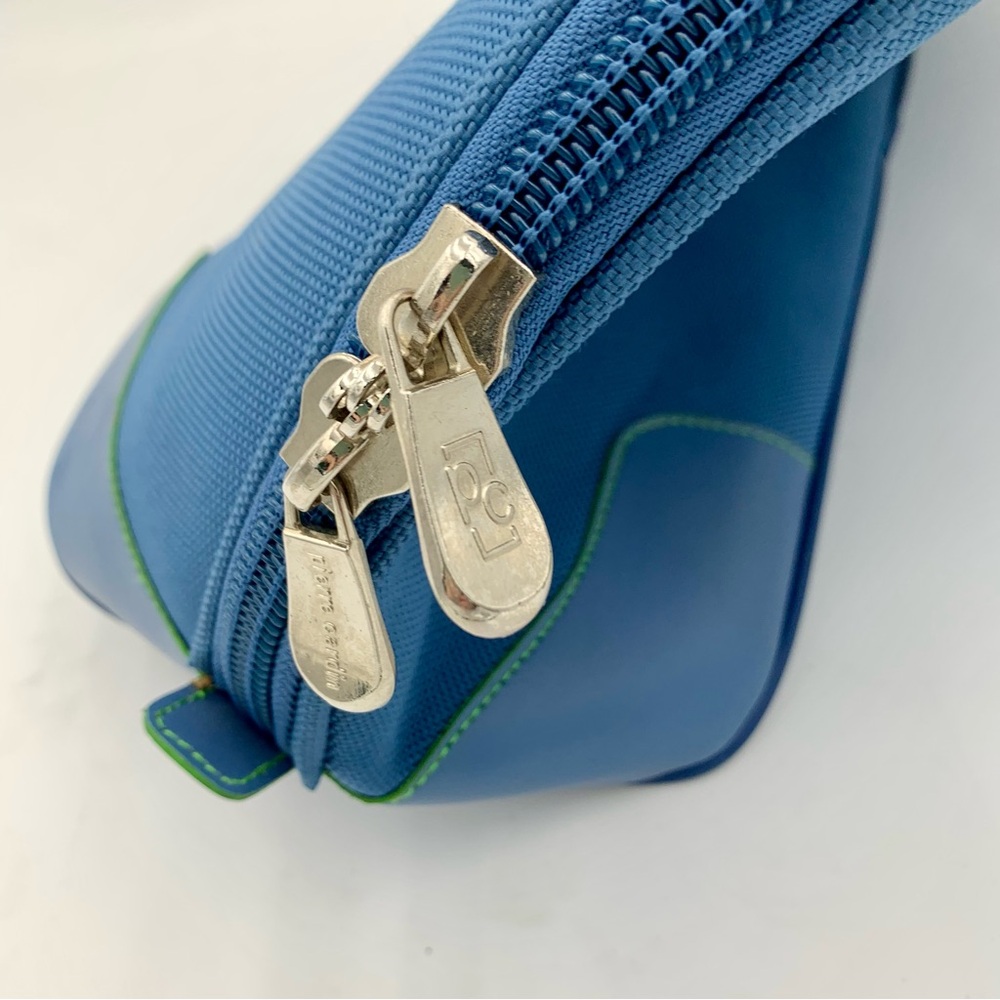 Vintage Pierre Cardin Travel Tote Carry On Shoulder Bag Blue Luggage 19x13x7 EUC - Picture 8 of 15